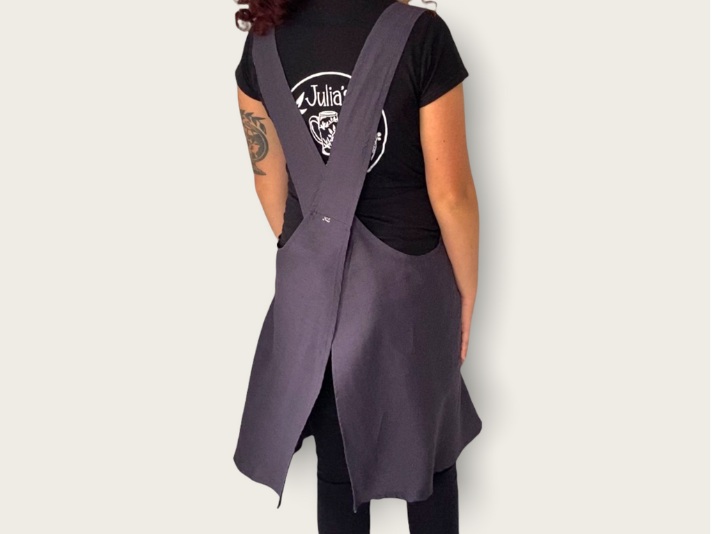 Cross-Back Linen Kitchen & Garden Apron