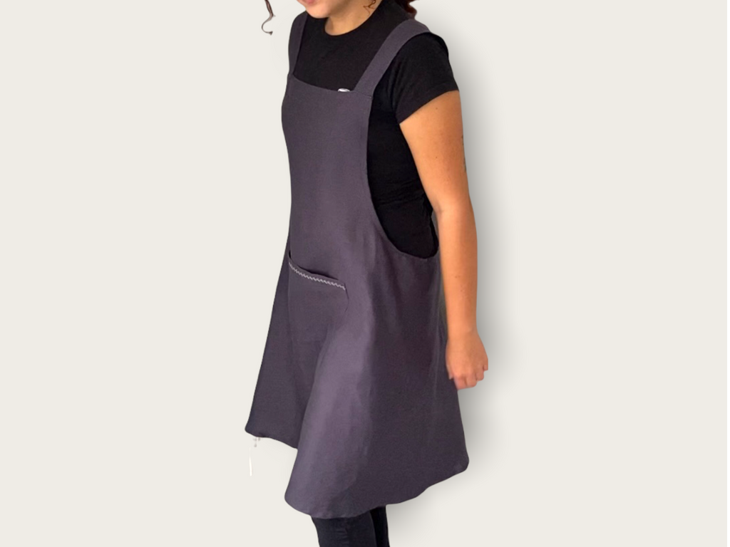 Cross-Back Linen Kitchen & Garden Apron